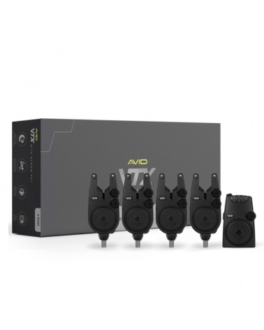 Zestaw Sygnalizatorów Brań Avid Carp VTX 4+1 Bite Alarm Set
