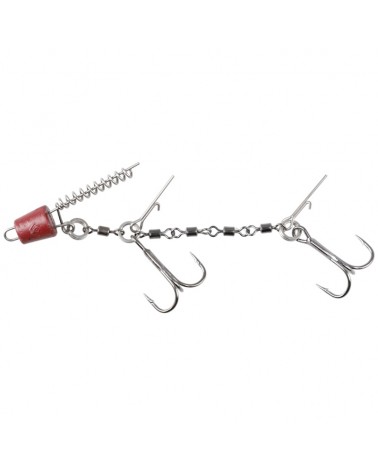 Dozbrojka System Do Zbrojenia Gum Mikado Jaws Double EVO Stinger 25kg Kotwica 1/0 1szt.