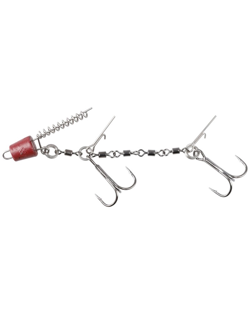Dozbrojka System Do Zbrojenia Gum Mikado Jaws Double EVO Stinger 25kg Kotwica 1/0 1szt.