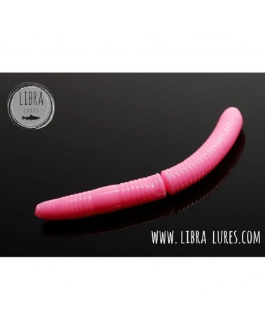 Przynęta Libra Lures Fatty D'Worm 65mm 1.30g 017 Bubble Gum Bez Zapachu 10szt.
