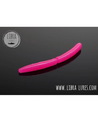 Przynęta Libra Lures Fatty D'Worm 65mm 1.30g 019 Hot Pink Bez Zapachu 10szt.