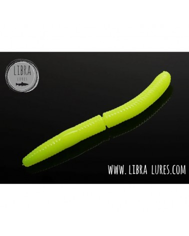 Przynęta Libra Lures Fatty D'Worm 75mm 2.10g 006 Hot Yellow Bez Zapachu 8szt.