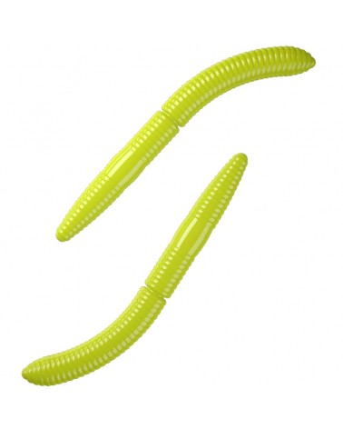 Przynęta Libra Lures Fatty D'Worm 75mm 2.10g 006 Hot Yellow Bez Zapachu 8szt.