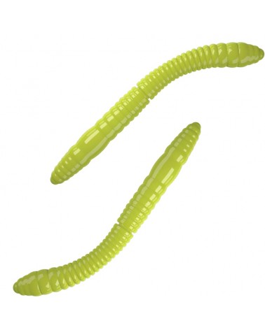 Przynęta Libra Lures Fatty D'Worm Tournament 55mm 1.20g 006 Hot Yellow Bez Zapachu 12szt.