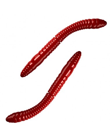 Przynęta Libra Lures Fatty D'Worm Tournament 55mm 1.20g 021 Red Bez Zapachu 12szt.