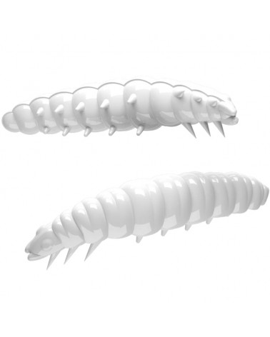 Przynęta Libra Lures Larva 30mm 0.45g 001 White Bez Zapachu 15szt.