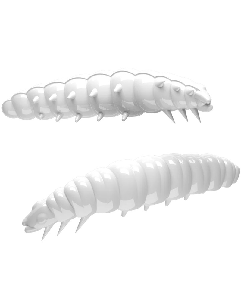 Przynęta Libra Lures Larva 30mm 0.45g 001 White Bez Zapachu 15szt.