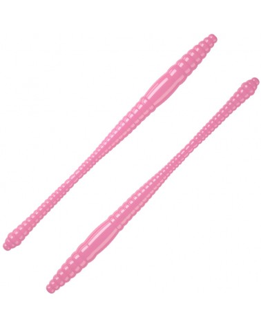 Przynęta Libra Lures Dying Worm 70mm 0.53g 017 Bubble Gum Bez Zapachu 15szt.