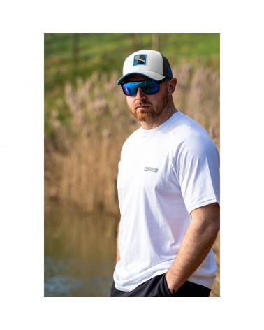 Czapka Wędkarska Z Daszkiem Preston White Drift Cap Biała