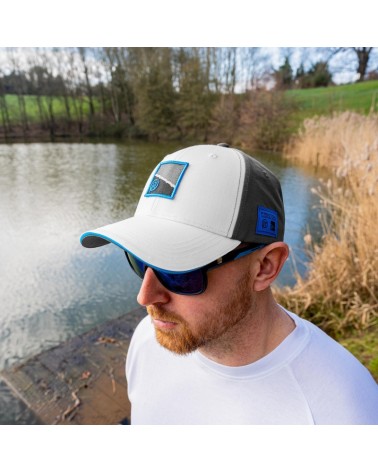 Czapka Wędkarska Z Daszkiem Preston White Drift Cap Biała