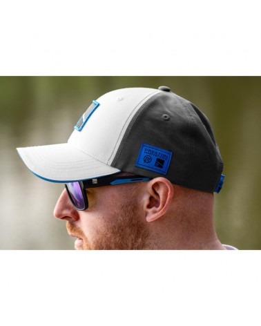 Czapka Wędkarska Z Daszkiem Preston White Drift Cap Biała