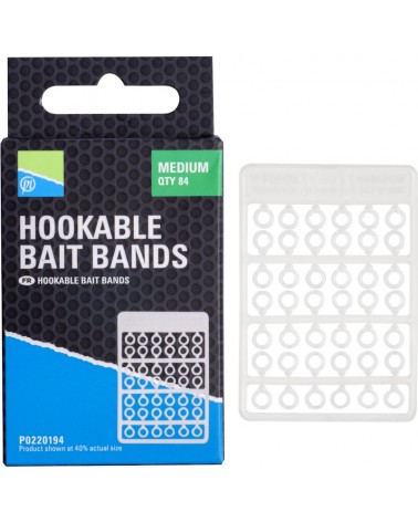 Gumki Do Pelletu Na Haczyk Preston Hookable Bait Bands Medium 84szt.