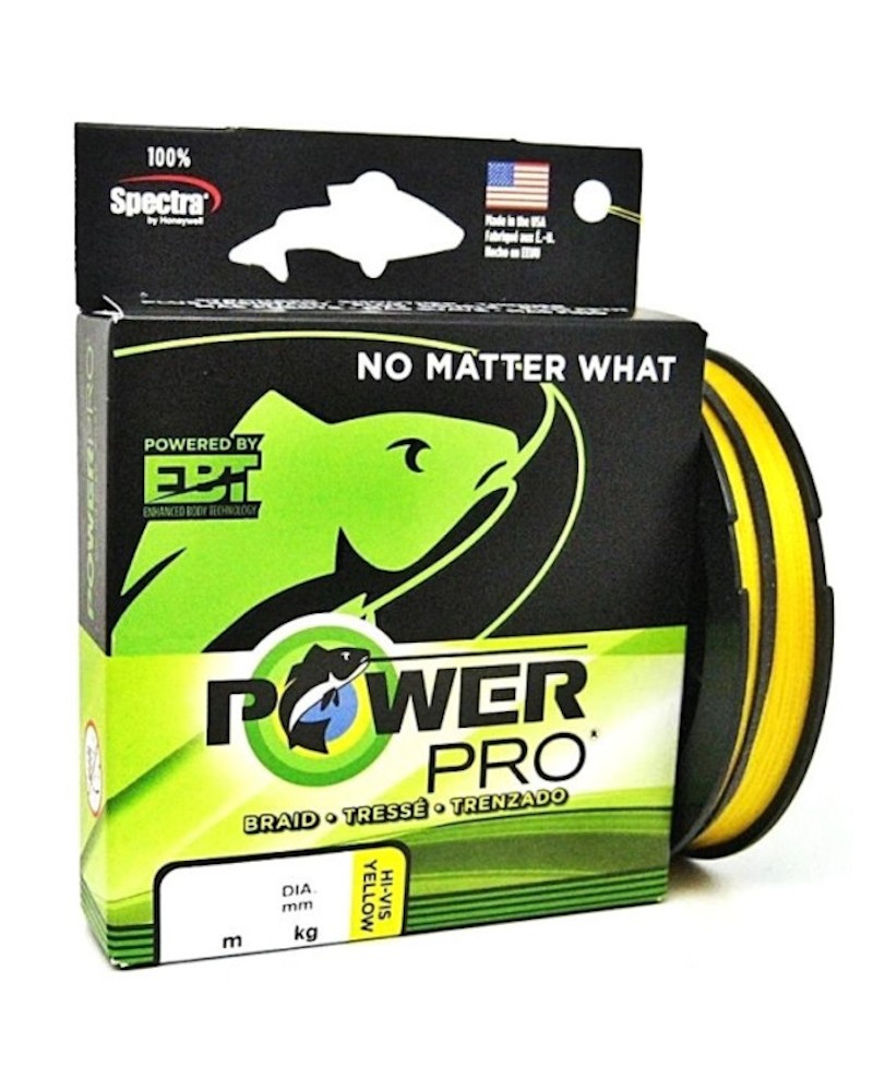 Plecionka Spinningowa Power Pro Hi-Vis Yellow 0.15mm 9kg 20lb 135m