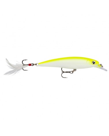 Wobler Rapala X-Rap 10cm 13g SFCU Silver Fluorescent Chartreuse UV 1.2-1.8m Slow Sinking