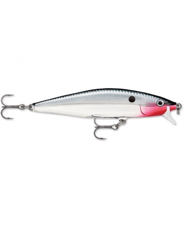 Wobler Rapala Flat Rap 10cm 12g CH Chrome 0.9-1.5m Slow Rising