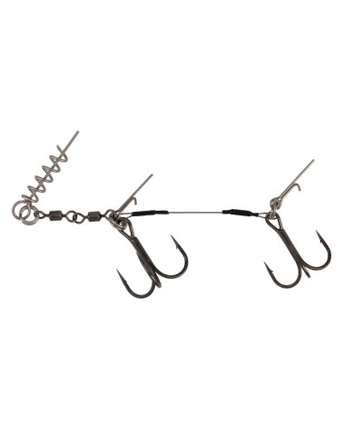 Dozbrojka Tytanowa Do Gum Mikado Jaws Double EVO Titanium XL 30kg Kotwice Nr 2/0-1/0 1szt.