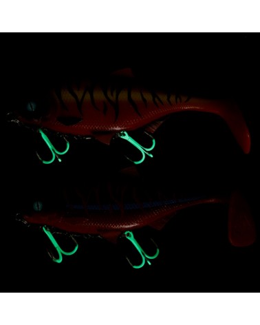 Dozbrojka Z Krętlików Do Gum Mikado Jaws Double EVO Stinger Fluo 25kg Kotwice Nr 1/0 1szt.