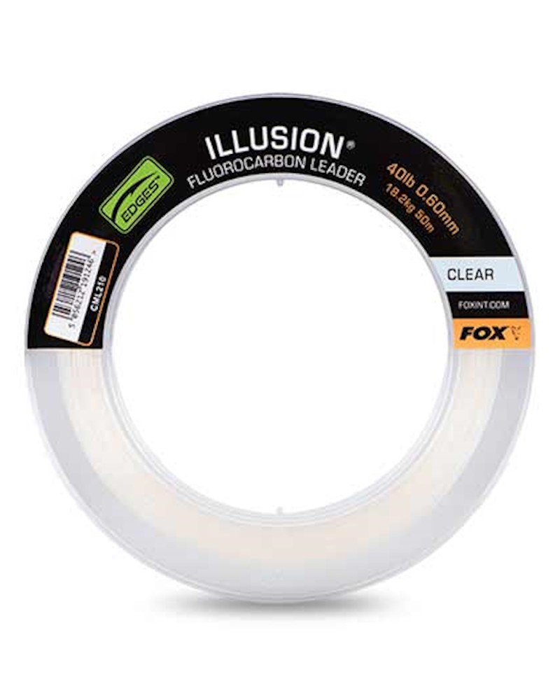 Materiał Przyponowy Fox Illusion Fluorocarbon Leader Clear 40lb 0.60mm 18.2kg 50m