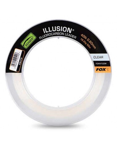 Materiał Przyponowy Fox Illusion Fluorocarbon Leader Clear 40lb 0.60mm 18.2kg 50m