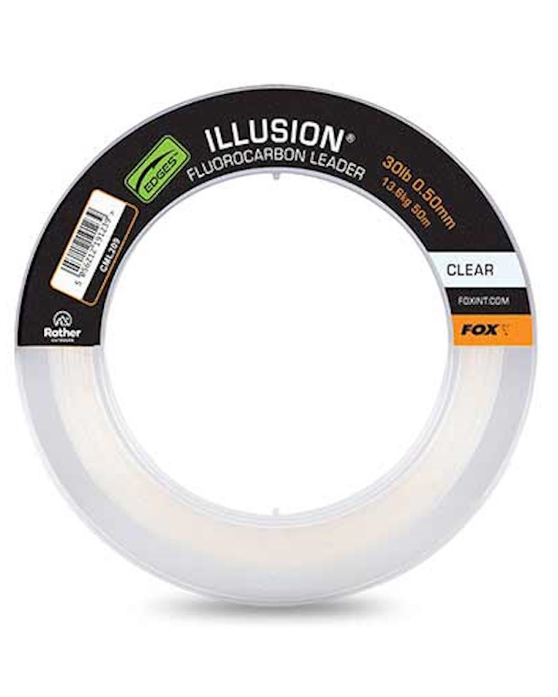 Materiał Przyponowy Fox Illusion Fluorocarbon Leader Clear 30lb 0.50mm 13.6kg 50m