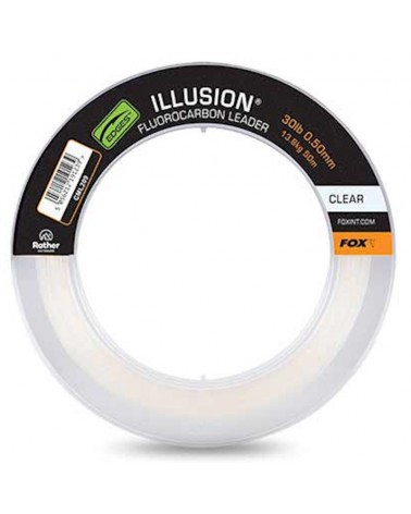 Materiał Przyponowy Fox Illusion Fluorocarbon Leader Clear 30lb 0.50mm 13.6kg 50m