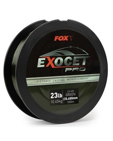 Żyłka Karpiowa Fox Exocet Pro Lo-Vis Green 0.40mm 23lb 10.45kg 1000m
