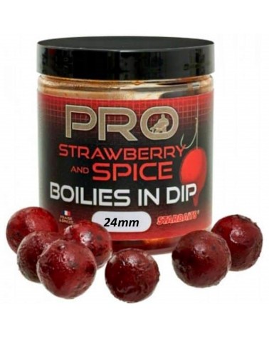 Kulki Haczykowe Starbaits Probiotic Boilies In Dip Strawberry Spice 24mm 150g