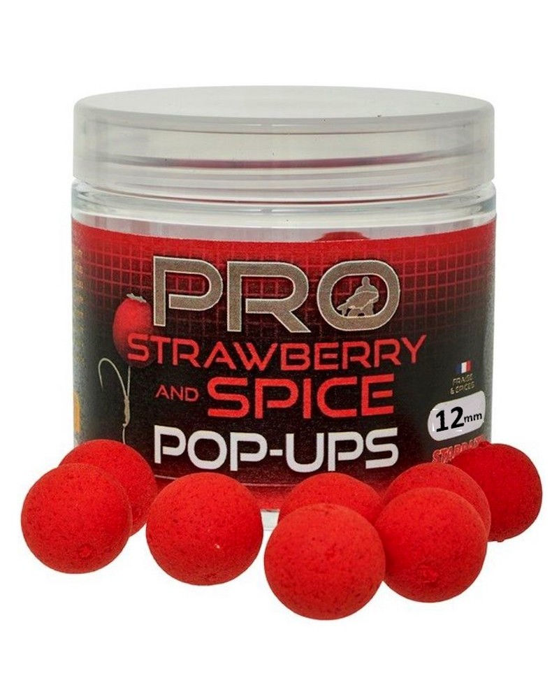 Kulki Haczykowe Starbaits Probiotic Strawberry Spice Pop Up 12mm 50g