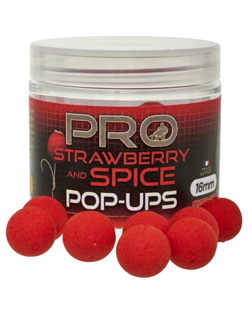Kulki Haczykowe Starbaits Probiotic Strawberry Spice Pop Up 16mm 50g