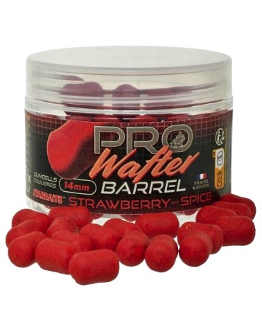 Kulki Haczykowe Starbaits Probiotic Strawberry Spice Barrel Wafter 14mm 50g