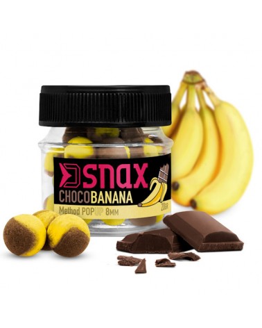 Kulki Haczykowe Delphin D Snax Pop Czekolada- Banan 12mm 20g