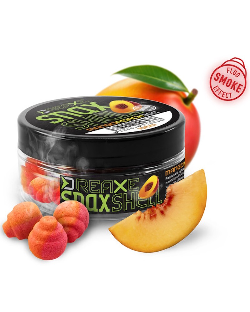 Przynęta Delphin D Snax Shell Wafters Mango- Brzoskwinia 10mm 30g