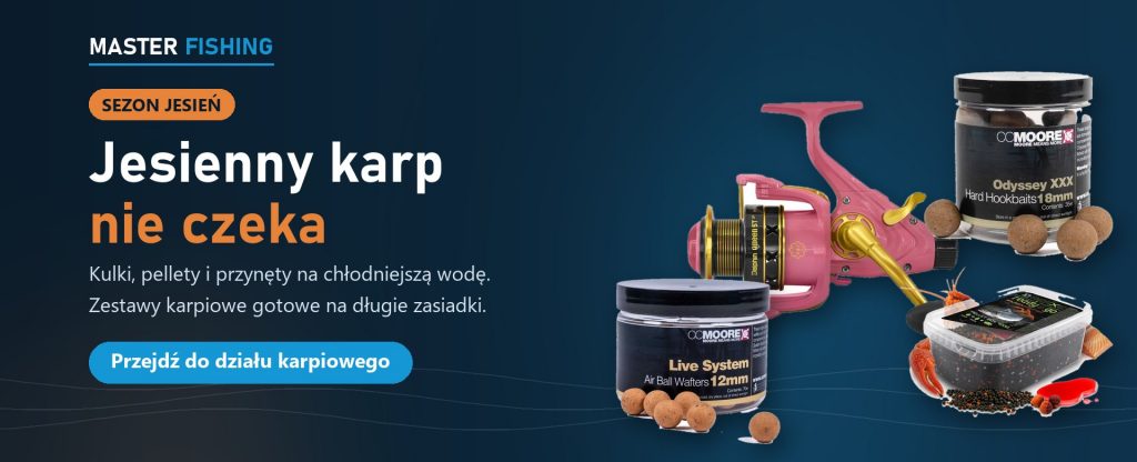 Kołowrotek Delphin Queen 5T, kulki CC Moore Odyssey XXX i Live System oraz pellet Delphin Reaxe Ready&Go